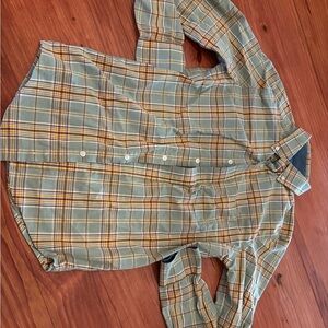 George Classic Fit Plaid Long Sleeve Button-Down Shirt - XS (30-32)